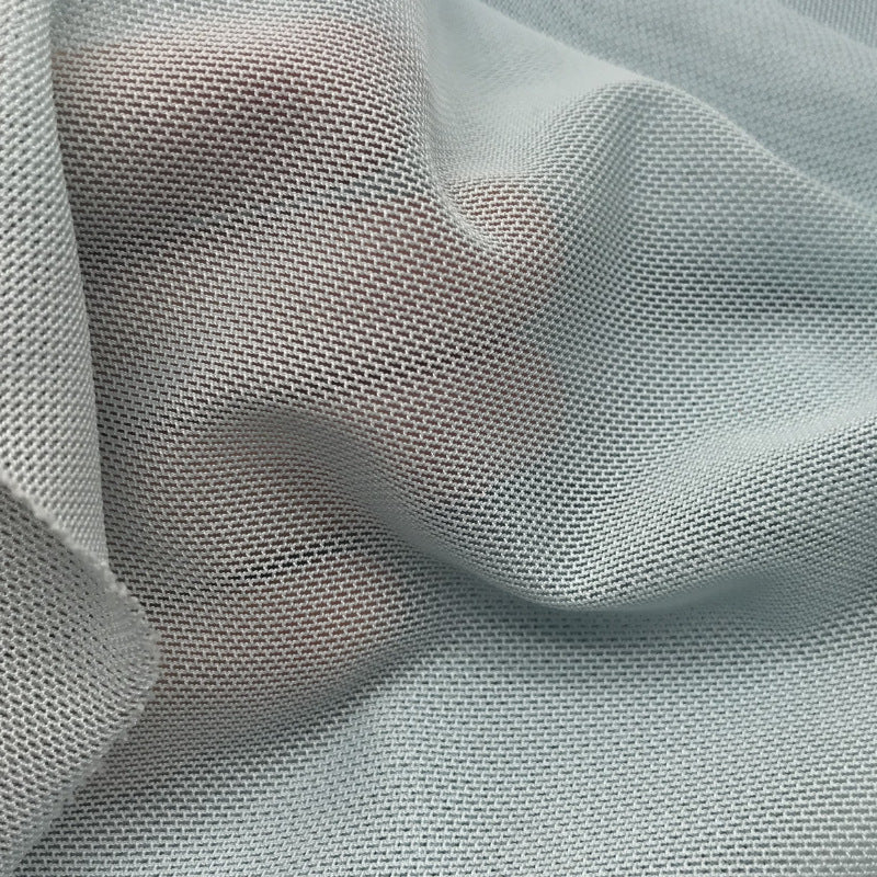 "In-stock brick-pattern 40D polyester-spandex mesh fabric, suitable for swimwear, yoga wear, lingerie, dresses, and camisoles. Four-way stretch fabric."